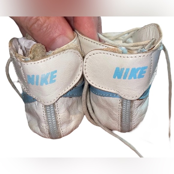 RARE 1984 Nike Michael Jordan Carolina Blue Gen 1 Sweet Dreams Baby Shoe Size 0 - Picture 8 of 11